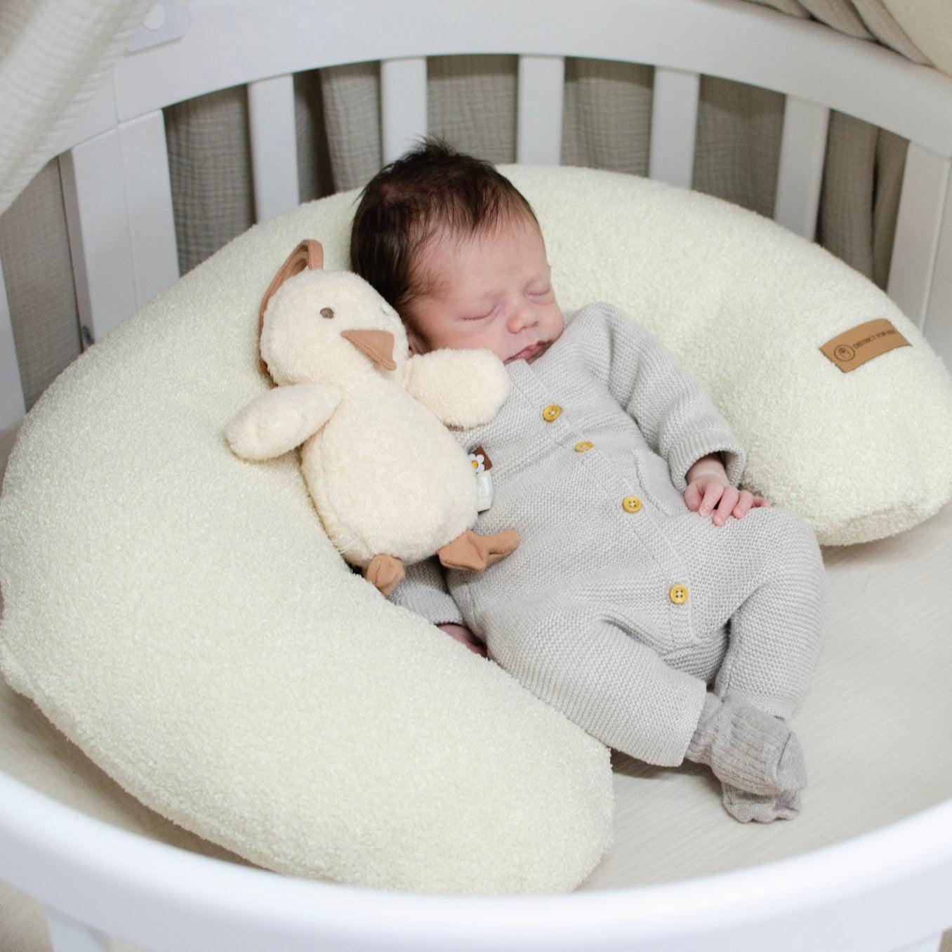 Stillkissen Teddy Boucle mit abnehmbarem Bezug U-förmig-Stillkissen-District for Kids-Creme-District for Kids