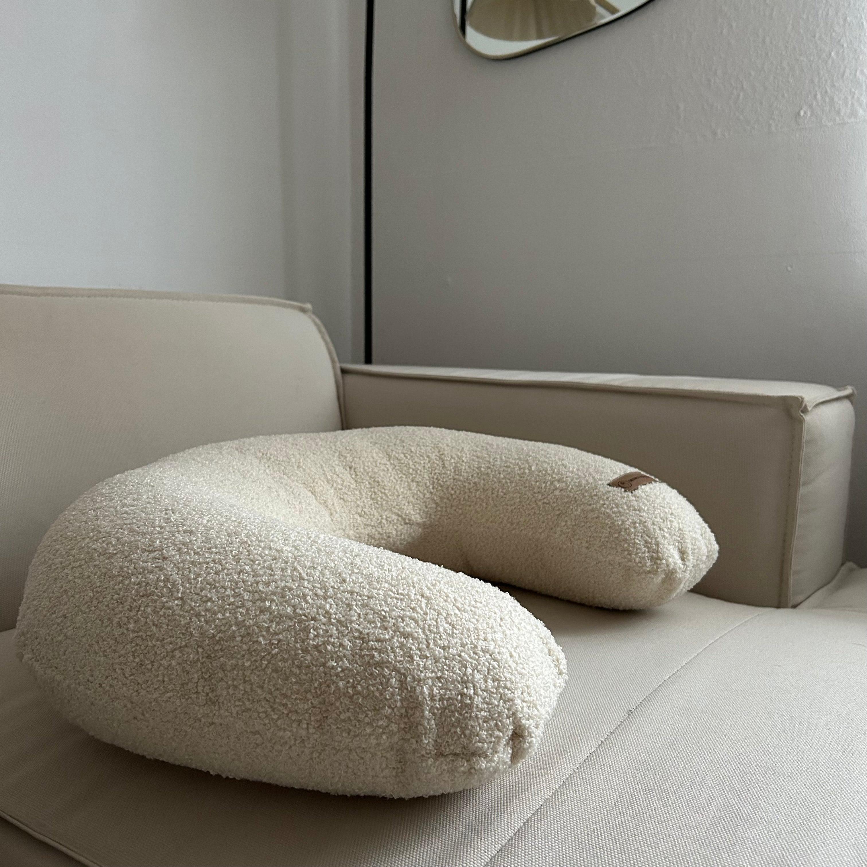 Stillkissen Teddy Boucle mit abnehmbarem Bezug U-förmig-Stillkissen-District for Kids-Creme-District for Kids