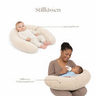 Stillkissen U-Form Cord abnehmbarem Bezug - ergonomisch, Oeko-Tex, Halbmond District for Kids
