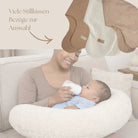 Stillkissen U-Form Teddystoff Bouclé abnehmbaren Bezug – ergonomisch, Oeko-Tex, Halbmond District for Kids
