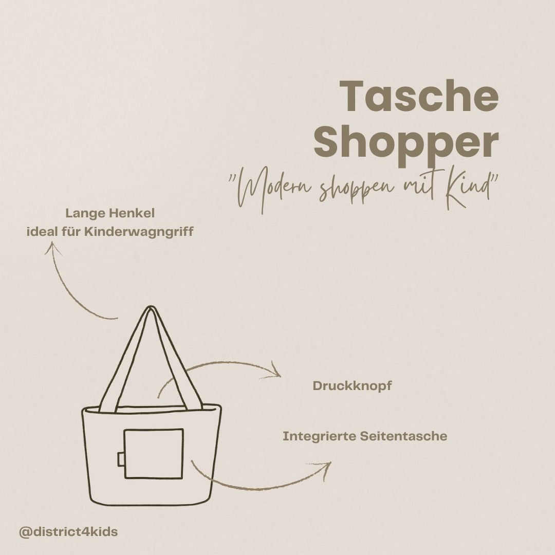 Modern shoppen mit Kind