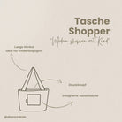 Modern shoppen mit Kind