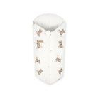 Pucksack Musselin Teddybär mitwachsend – Ganzjahres Babyschlafsack ab Geburt - 80 cm / 2.5 TOG - Pucksack