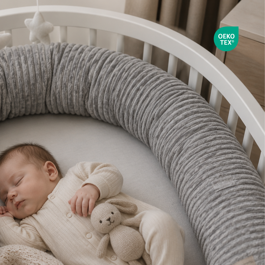Bettschlange einsträngig Cord - Schutz, Komfort & Vielseitigkeit für dein Baby District for Kids