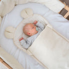 Babyschlafsack Teddyohren Teddy Boucle - kuscheliger Ganzjahresschlafsack - Babyschlafsack