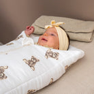Pucksack Musselin Teddybär mitwachsend – Ganzjahres Babyschlafsack ab Geburt - Pucksack