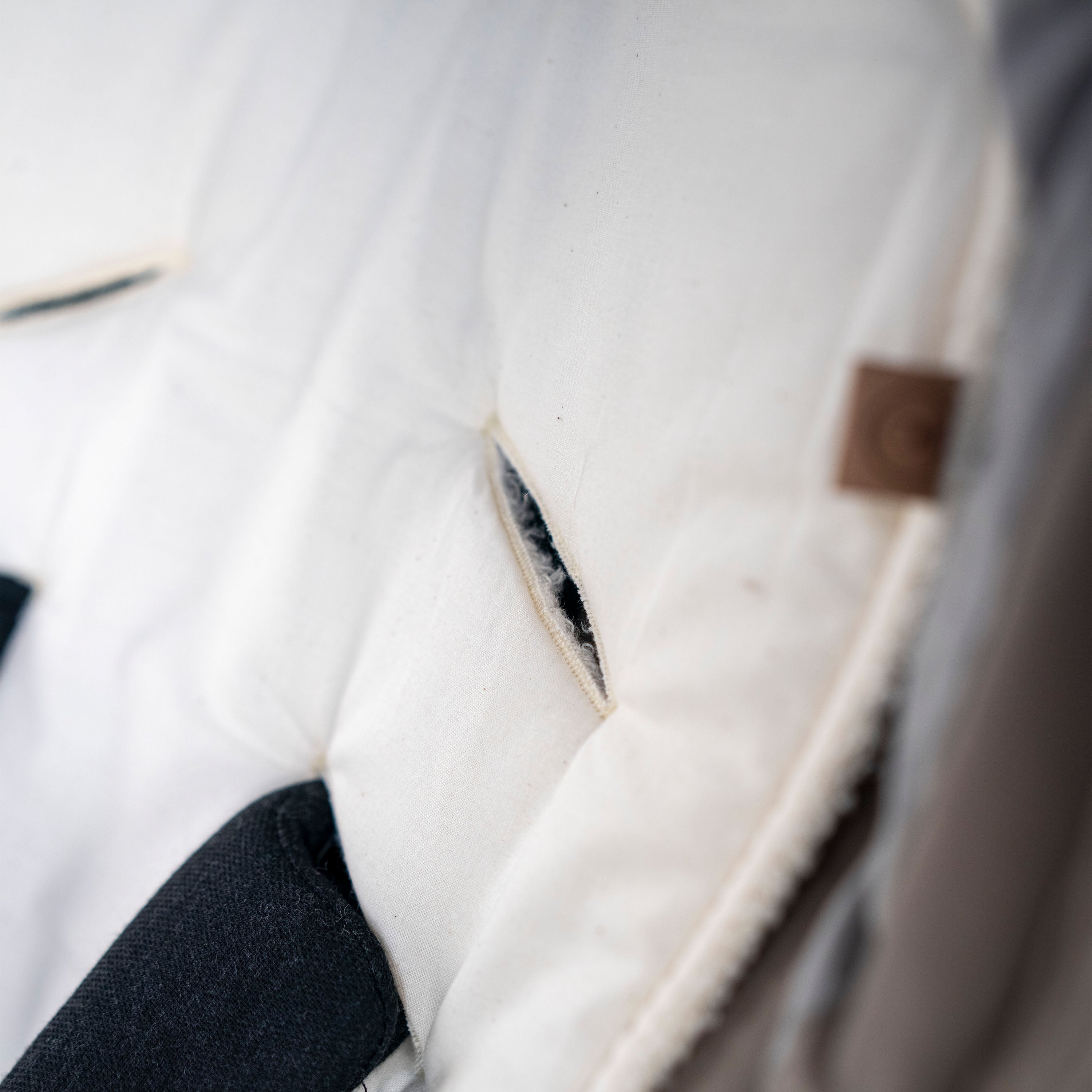 Sitzauflage Bio Baumwolle für den Kinderwagen - universell passend Natur Zubehör für Kinderwagen