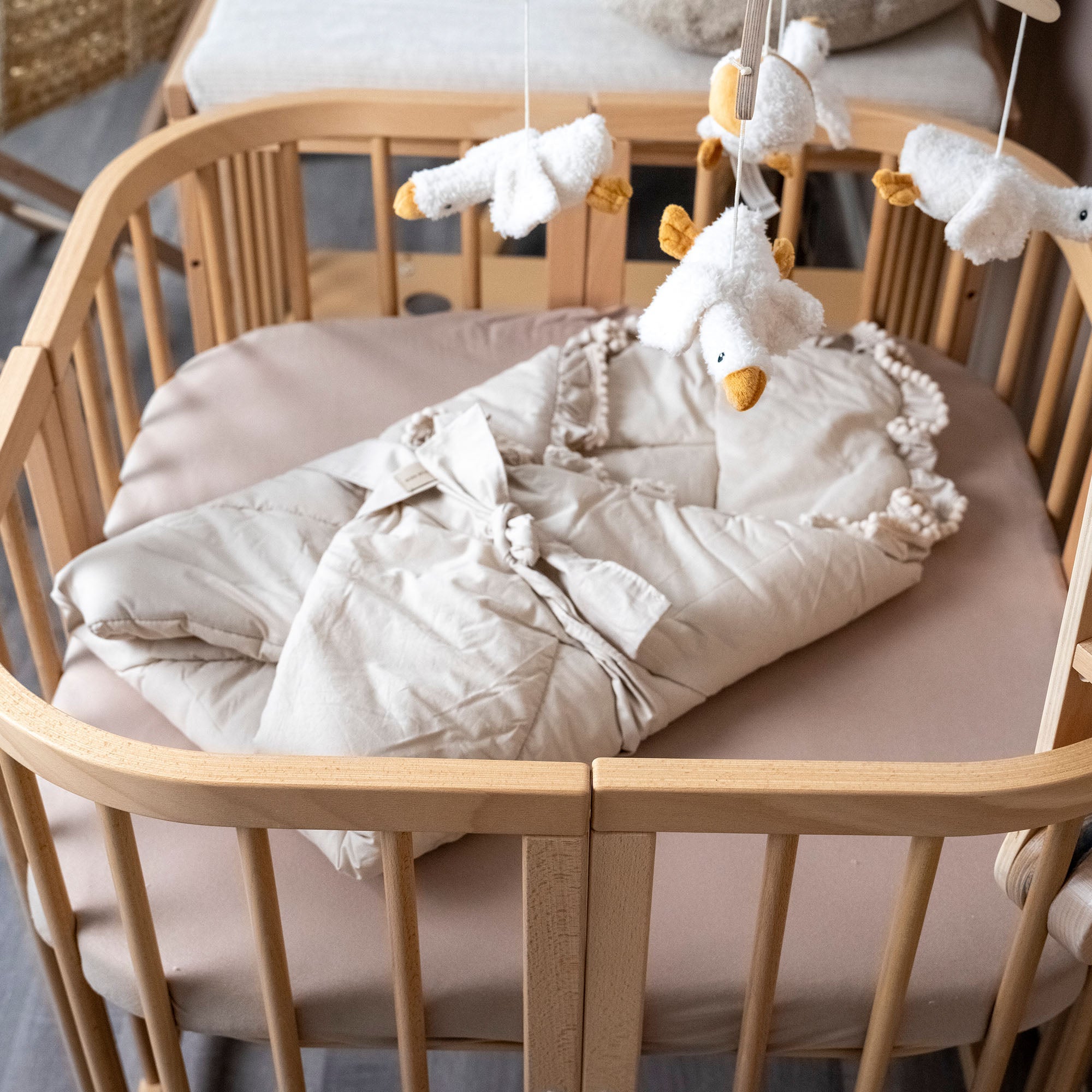 Babyhörnchen Boho für Babys – Puckdecke & Einschlagsdecke - Beige / 2.5 TOG - Einschlagdecke