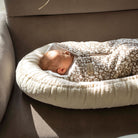 Pucksack Musselin Leopard mitwachsend - Ganzjahres Babyschlafsack - Pucksack