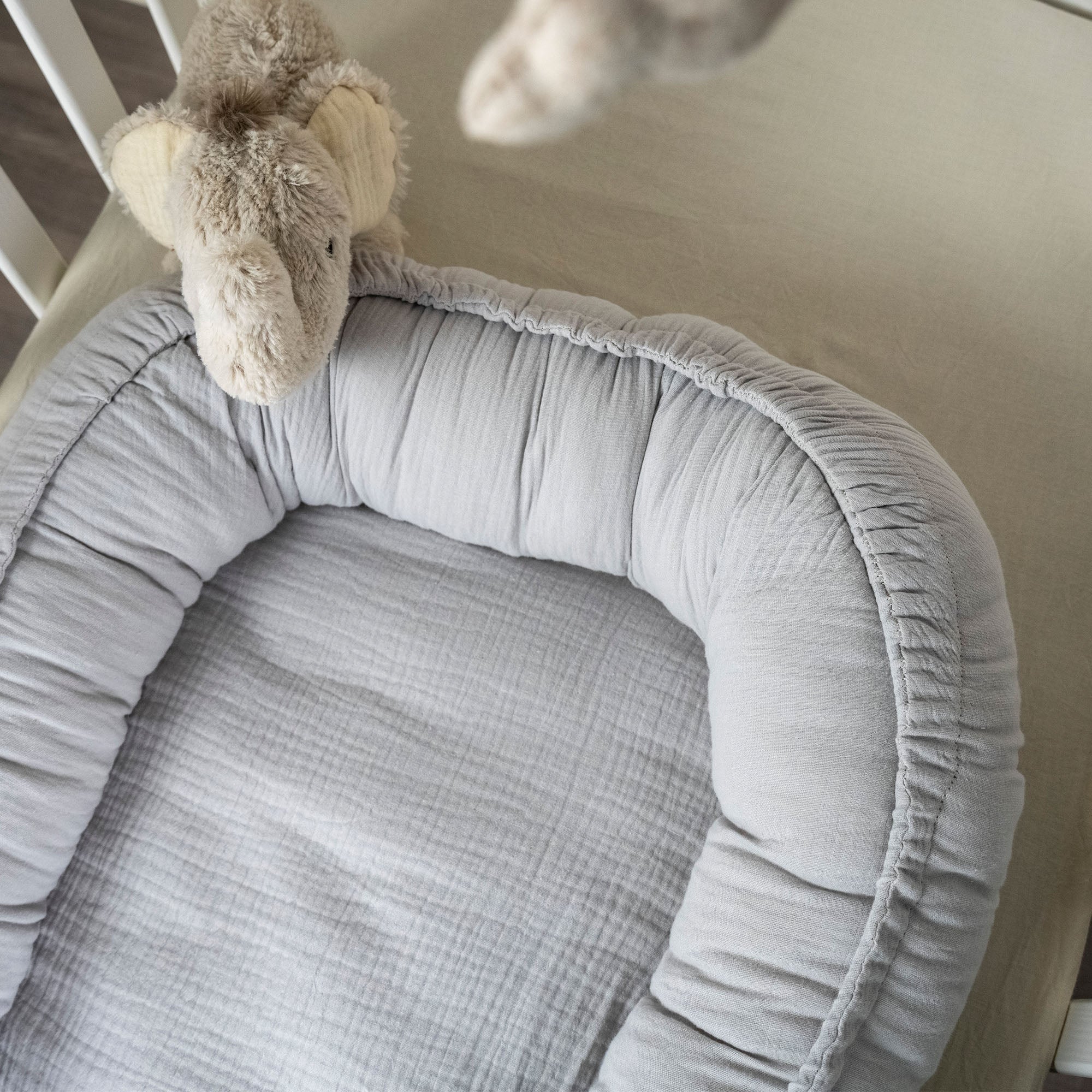 Babynestchen Musselin – Weicher mitwachsender Baby Kokon - Babynestchen