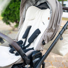 Sitzauflage Bio Baumwolle für den Kinderwagen - universell passend Natur Zubehör für Kinderwagen