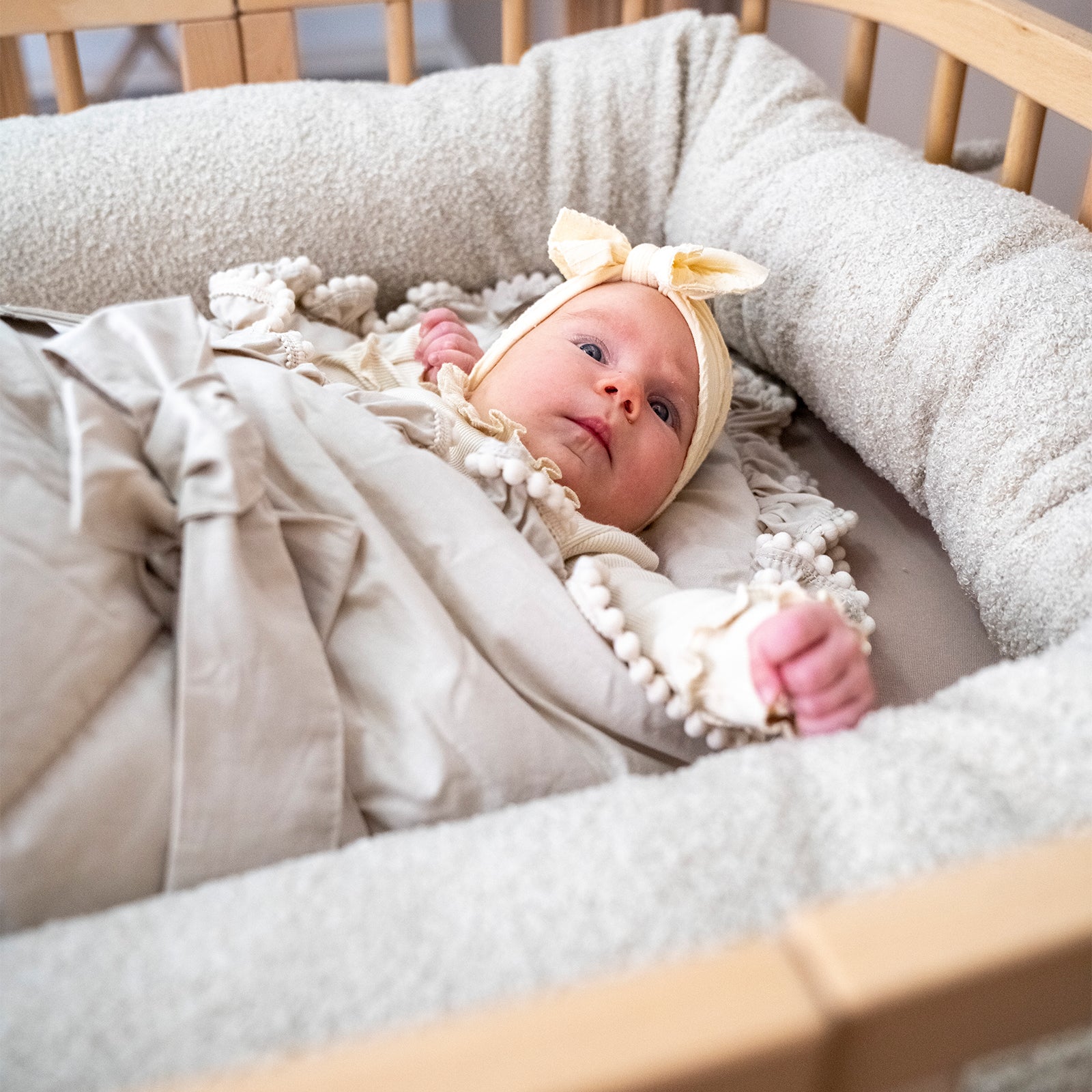 Babyhörnchen Boho für Babys – Puckdecke & Einschlagsdecke - Beige / 2.5 TOG - Einschlagdecke