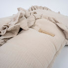 Babyschlafsack Cuddly Musselin mit Schleifen - ganzjähriger Puckschlafsack Babyschlafsack