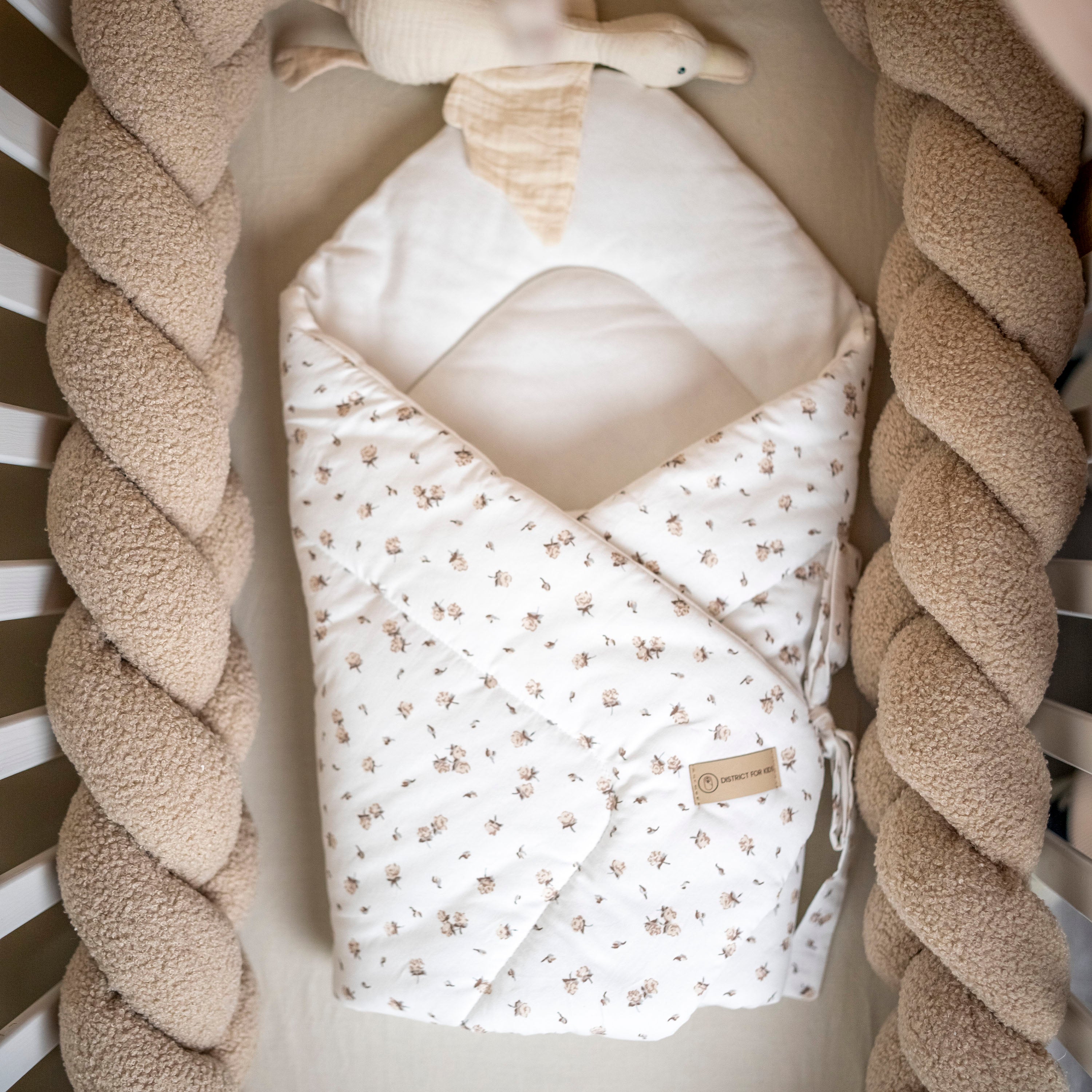 Babyhörnchen Baumwolle Rosen – Puckdecke & Einschlagdecke - Rosen / 2.5 TOG - Babyhörnchen