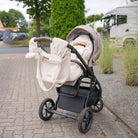 Wickeltasche Kaschmir elegante Kinderwagen-Tasche | Mom bag - Beige - Wickeltasche