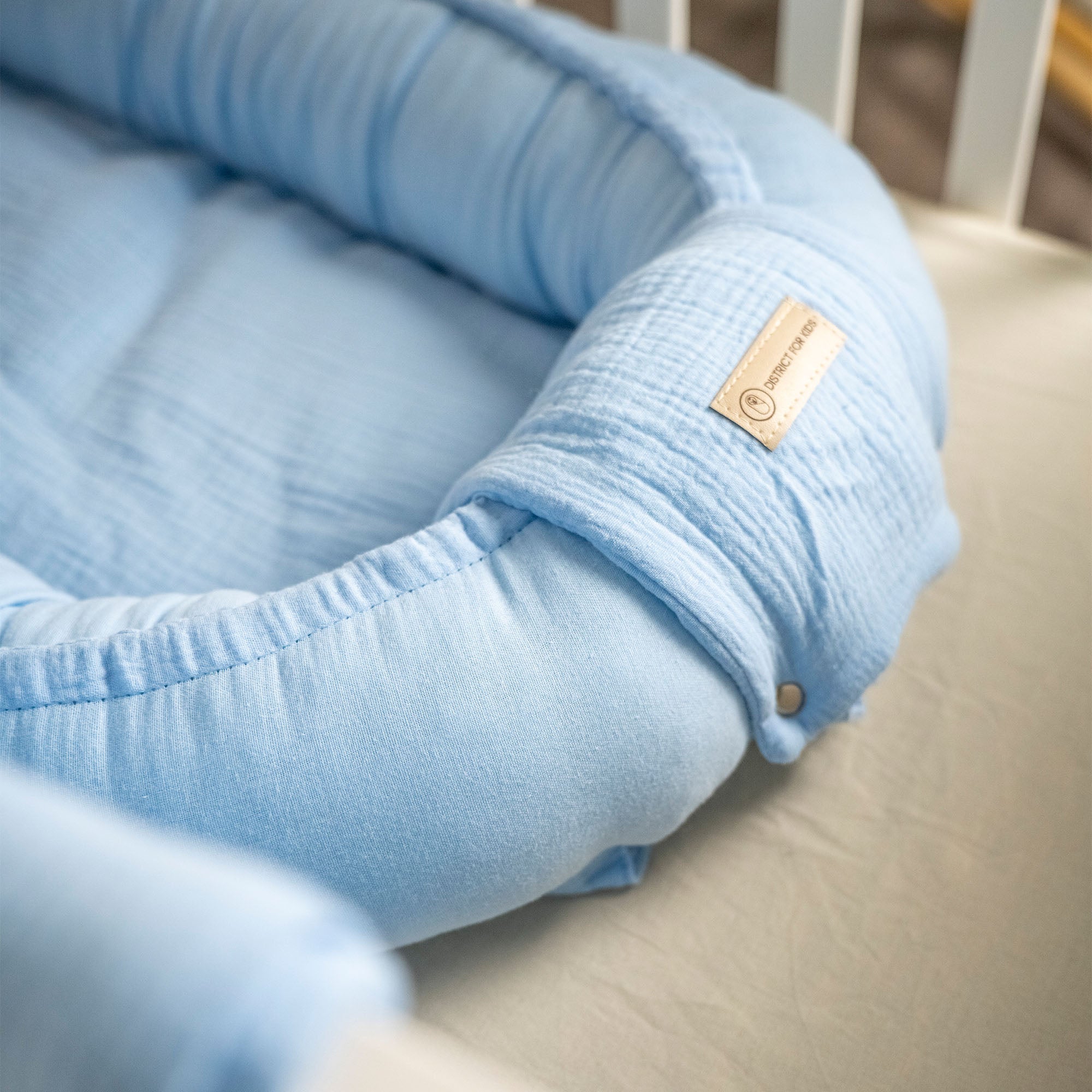 Babynestchen Musselin – Weicher mitwachsender Baby Kokon - Babynestchen