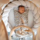 Pucksack Musselin Leopard mitwachsend - Ganzjahres Babyschlafsack - Pucksack