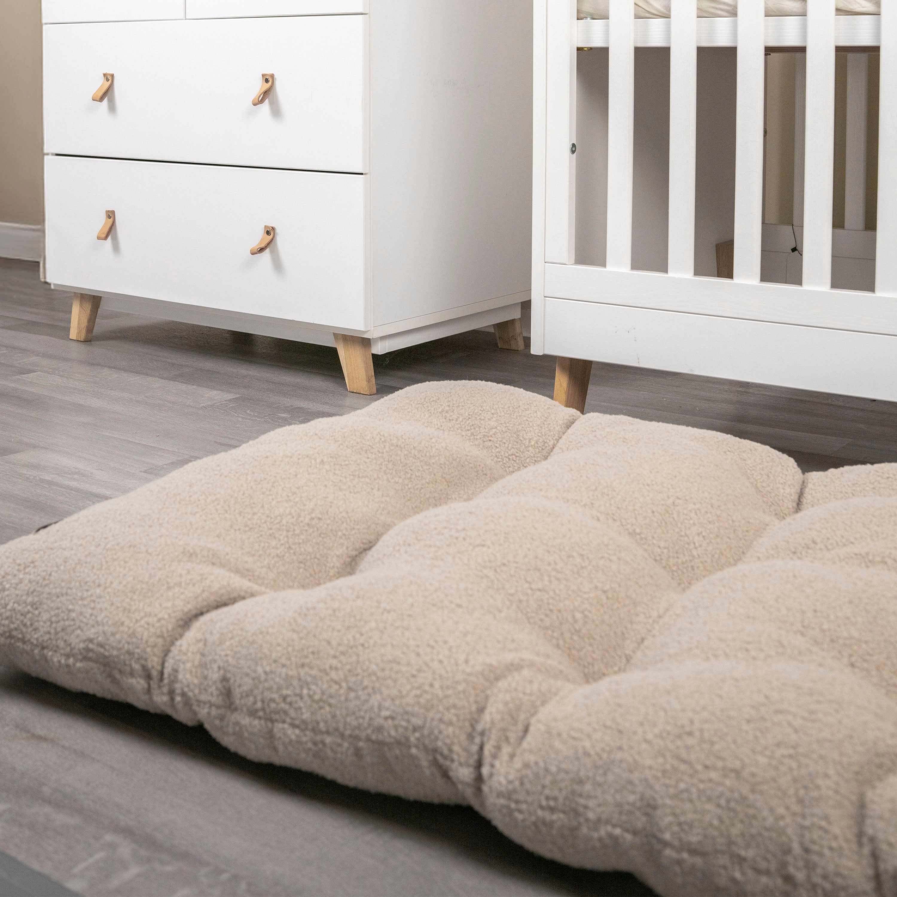 Matratze Bodenmatte Teddystoff Boucle für Kletterbogen Spielezimmer - Baby & Kleinkind