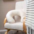 Stillkissen U-Form Bio Baumwolle mit abnehmbarem Bezug - ergonomisches Mondstillkissen - Natur - Stillkissen