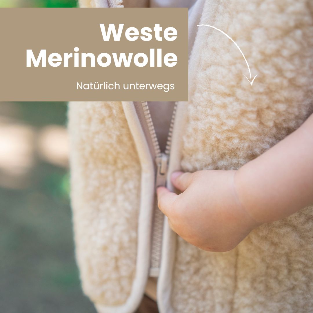Merinoweste für Kinder – Weich warm & hypoallergen Weste