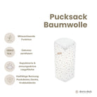 Pucksack Baumwolle Rosen mitwachsend – Ganzjahres Babyschlafsack & Einschlafhilfe - Pucksack