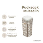 Pucksack Musselin Leopard mitwachsend - Ganzjahres Babyschlafsack - Pucksack
