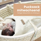 Pucksack Teddystoff Boucle mitwachsend - Nachhaltiger Babyschlafsack - Pucksack