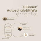 Winterfußsack wasserabweisend Innenfutter aus Merinowolle - Kinderwagen - Winterfußsack