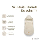 Winterfußsack Kaschmir – luxuriös & warm für Kinderwagen & Autoschale - Winterfußsack