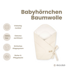 Babyhörnchen Baumwolle kariert – Puckdecke & Einschlagdecke - Kariert beige / 2.5 TOG - Babyhörnchen