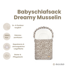Babyschlafsack Dreamy Musselin Leopard – Ganzjahresschlafsack - Babyschlafsack