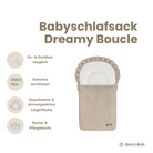 Babyschlafsack Dreamy Teddy Boucle - kuscheliger Ganzjahreschlafsack - Babyschlafsack