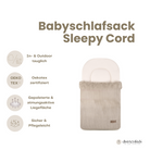 Babyschlafsack Sleepy Cord – Kuscheliger Ganzjahresschlafsack - Babyschlafsack