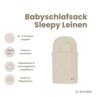 Babyschlafsack Sleepy Leinen – Kuscheliger Ganzjahresschlafsack - Babyschlafsack