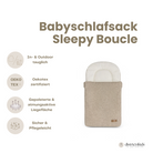 Babyschlafsack Sleepy Teddystoff Boucle - kuscheliger Ganzjahresschlafsack - Babyschlafsack