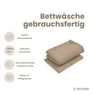 Bettwäsche gebrauchsfertig Musselin – Weich Atmungsaktiv & Perfekt - Bettwäsche