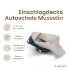 Einschlagdecke Musselin – Perfekt für jede Autoschale - Einschlagdecke Autoschale