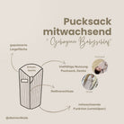 Pucksack Musselin mitwachsend - Ganzjahresschlafsack wärmend & atmungsaktiv - Pucksack