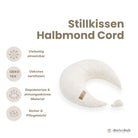 Stillkissen Halbmond Cord – Komfort Unterstützung & stilvolle Optik Stillkissen