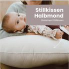 Stillkissen Halbmond Velours– Komfort Unterstützung & vielseitige Nutzung - Stillkissen
