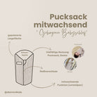 Pucksack Velours mitwachsend – Ganzjahres Babyschlafsack & Einschlafhilfe Pucksack