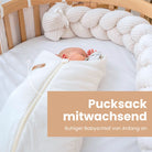 Pucksack Bio-Baumwolle mitwachsend - Ganzjahres Schlafsack für Babys Pucksack