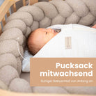 Pucksack Baumwolle kariert mitwachsend - Ganzjahresschlafsack & Einschlafhilfe - Pucksack