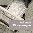 Winterußsack Musselin Leopard für Kinderwagen Autoschale - Winterfußsack