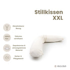 Stillkissen & Schwangerschaftskissen Bio Baumwolle XXL – ergonomisch weich & vielseitig - Stillkissen