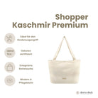 Shopper Mom Bag Kaschmir- Ideal für den Alltag Kinderwagen Cross Shoulder - Beige - Wickeltasche