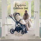 Handschuhe Kaschmir für den Kinderwagen - Handwärmer - Beige - Winterfußsack