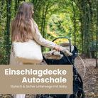 Einschlagdecke Teddystoff Boucle – ideal für jede Autoschale - Fußsäcke