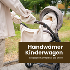 Handschuhe Kaschmir für den Kinderwagen - Handwärmer - Beige - Winterfußsack