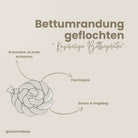 Bettschlange geflochten Musselin – Kuschelige Bettumrandung - Baby & Kleinkind